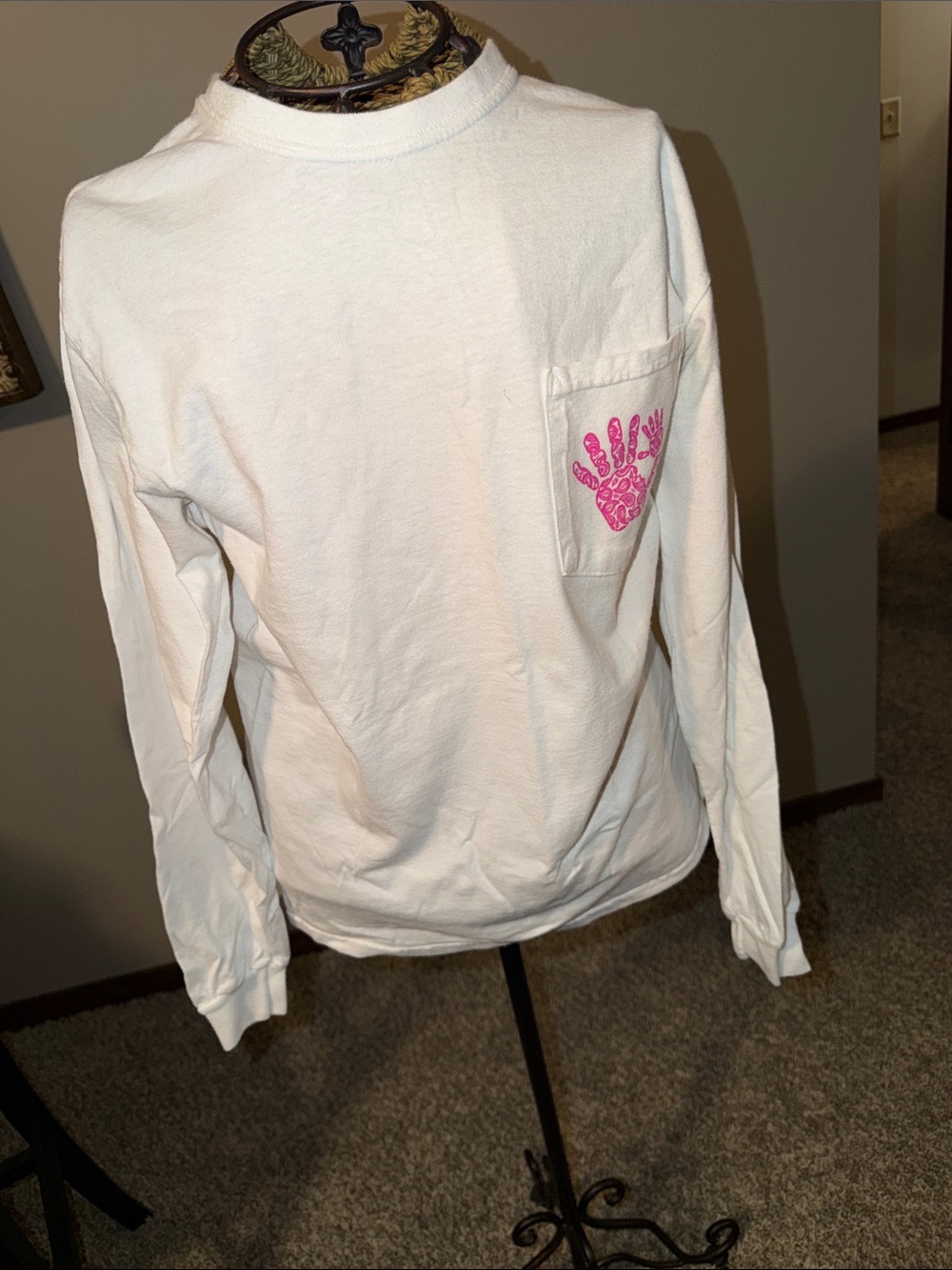 Women’s Long-Sleeve Pocket Tee - Holding Hope
